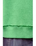 GREEN ZIPPED KNIT