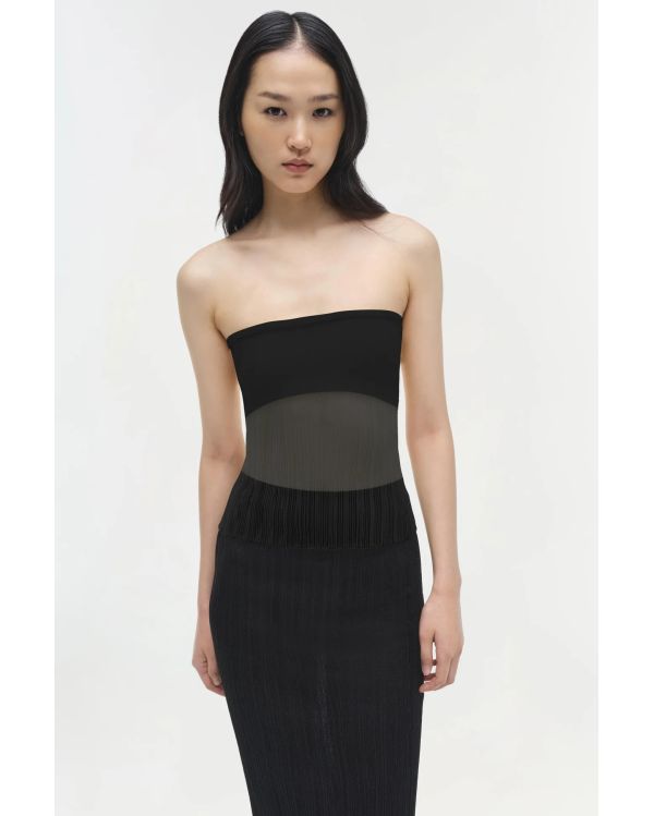 JUPE MIDI KELSO EN TRICOT NOIR