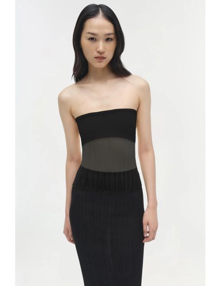 JUPE MIDI KELSO EN TRICOT NOIR