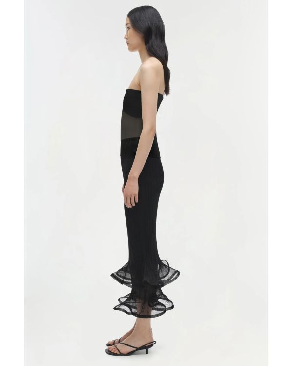 JUPE MIDI KELSO EN TRICOT NOIR