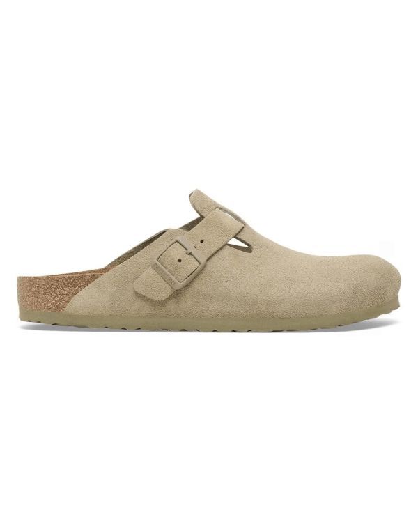 MULES BOSTON SUEDE LEVE FADED KHAKI