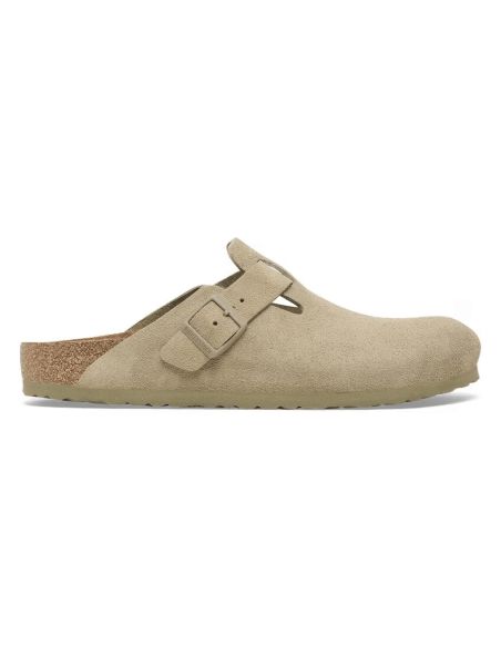 MULES BOSTON SUEDE LEVE KAKI DELAVE