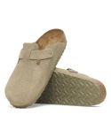 MULES BOSTON SUEDE LEVE KAKI DELAVE