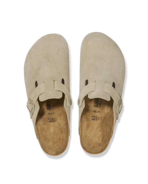 MULES BOSTON SUEDE LEVE FADED KHAKI
