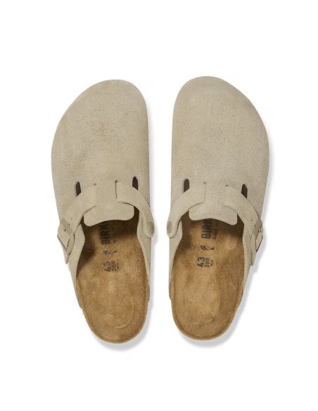 MULES BOSTON SUEDE LEVE KAKI DELAVE