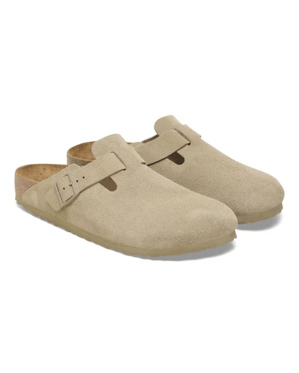 MULES BOSTON SUEDE LEVE KAKI DELAVE