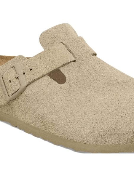 MULES BOSTON SUEDE LEVE FADED KHAKI