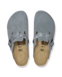 MULES BOSTON BRAIDED SUEDE BASALT GRAY