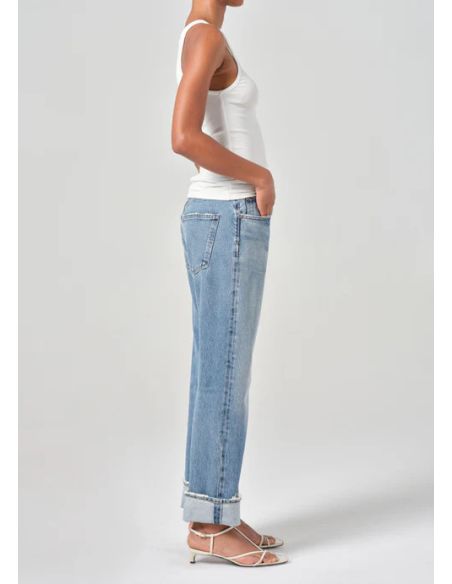JEAN FRAN COUPE DROITE TAILLE BASSE IN REIGN