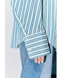 CHAIM SHIRT LIGHT YELLOW AND BLUE STRIPES