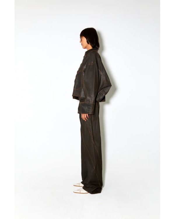VESTE MACFLY EN WAX MARRON