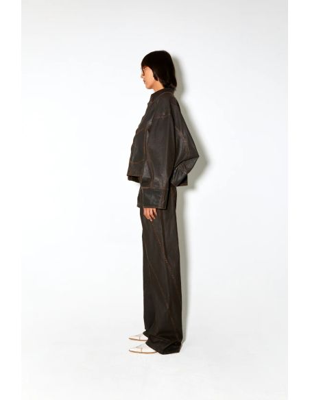 VESTE MACFLY EN WAX MARRON