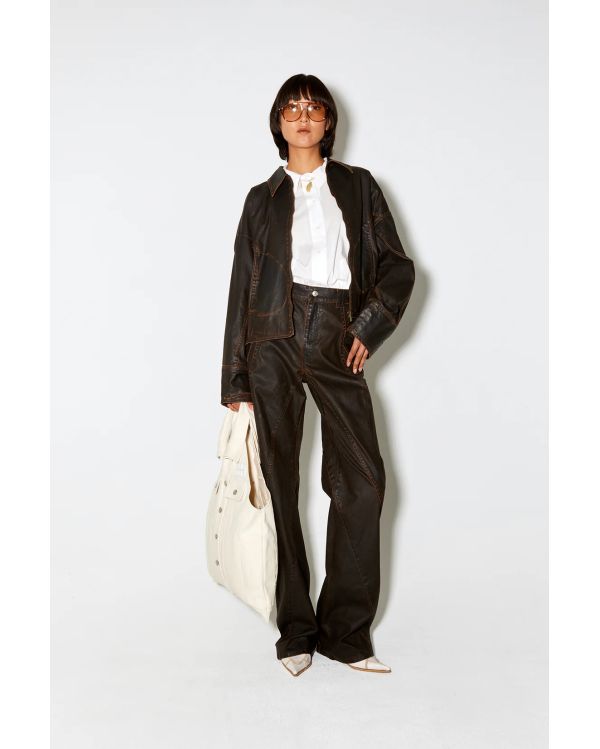 VESTE MACFLY EN WAX MARRON 2