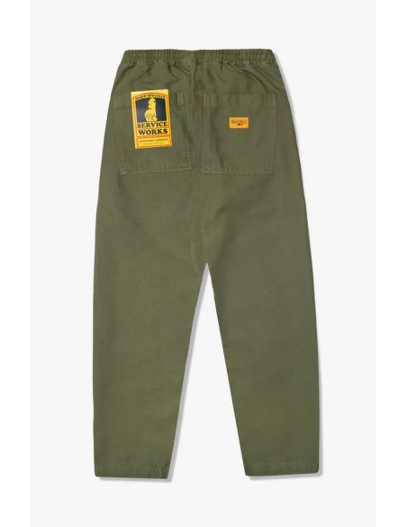CANVAS CHEF PANTS OLIVE