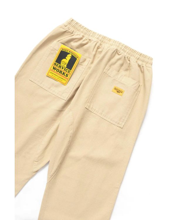 PANTALON DE CHEF EN TOILE KAKI