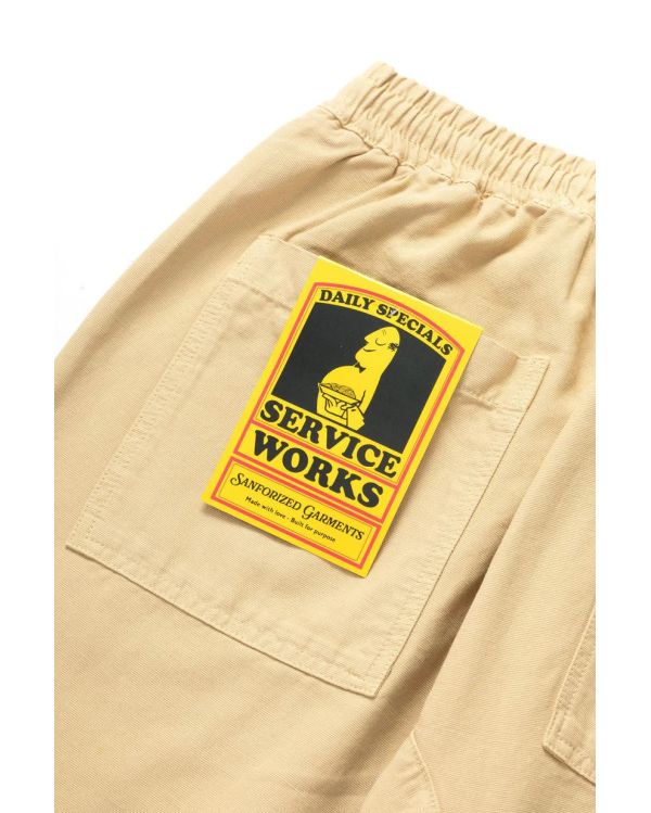 PANTALON DE CHEF EN TOILE KAKI