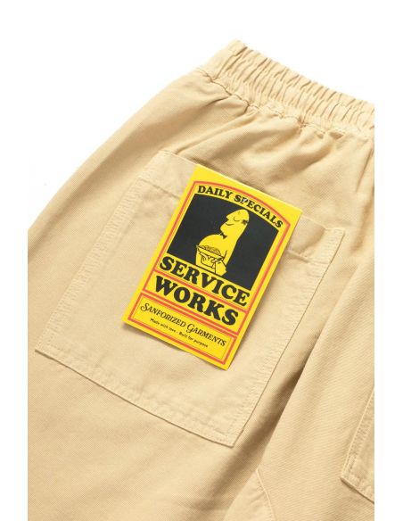 PANTALON DE CHEF EN TOILE KAKI