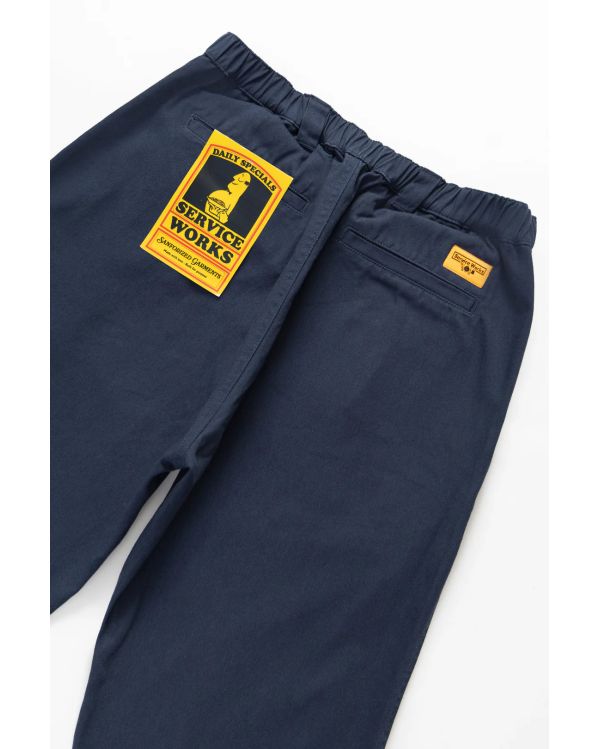 PANTALON DE SERVEUR DRILL BLEU MARINE