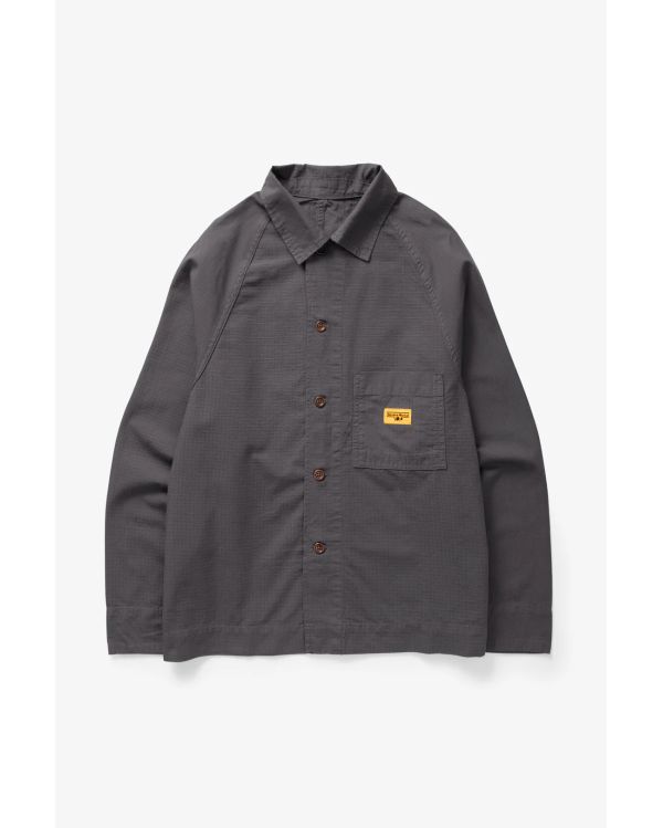 VESTE RIPSTOP FRONT OF HOUSE NOIR DÉLAVÉ