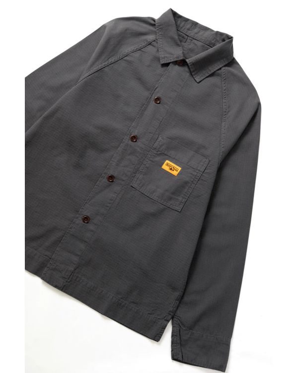 RIPSTOP FRONT OF HOUSE JACKET WASHED BLACK