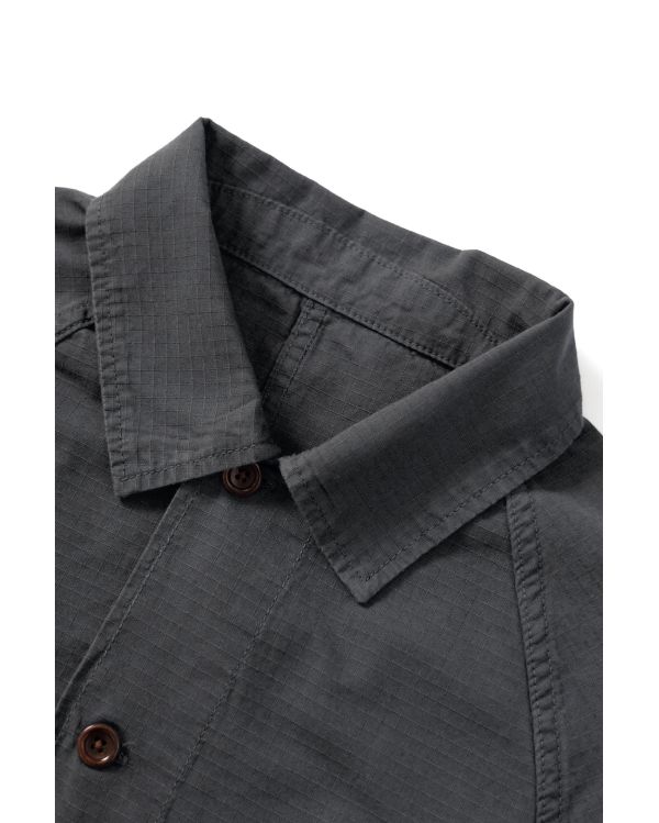 RIPSTOP FRONT OF HOUSE JACKET WASHED BLACK