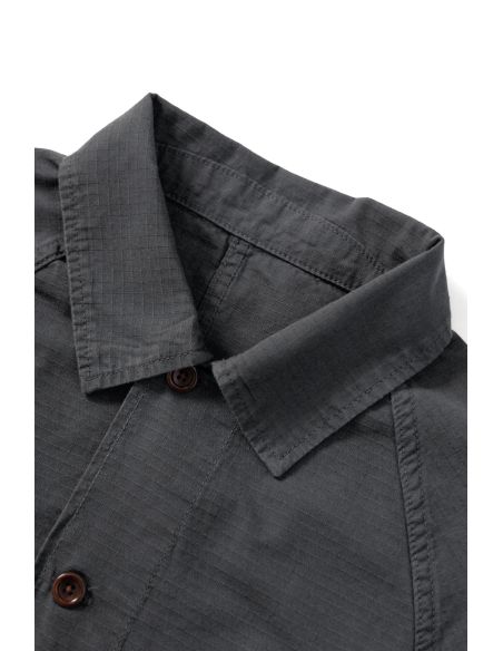 VESTE RIPSTOP FRONT OF HOUSE NOIR DÉLAVÉ