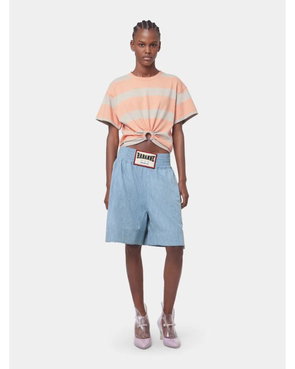 LIGHT BLUE BERMUDA SHORTS IN DENIM
