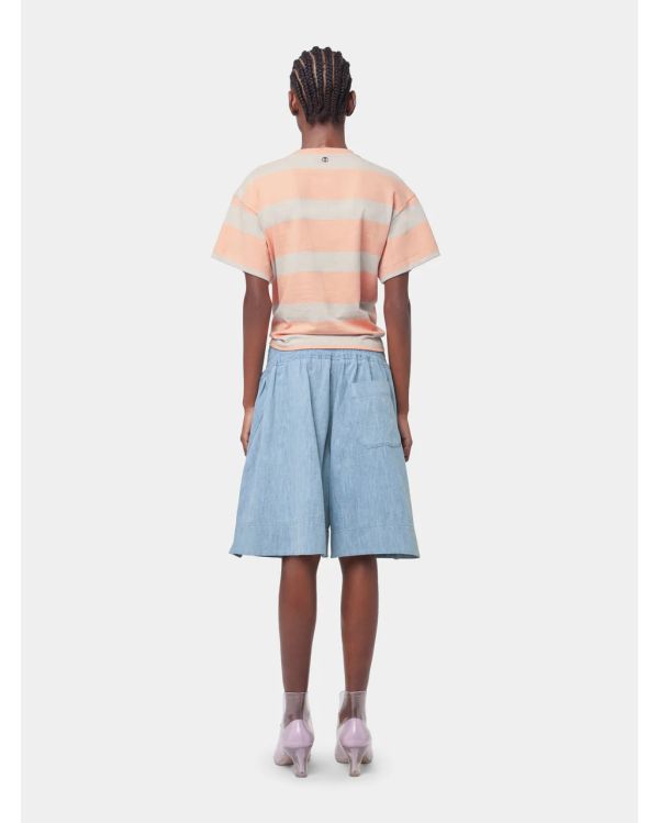 LIGHT BLUE BERMUDA SHORTS IN DENIM