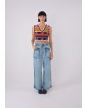 STARDUST FINE WEIGHT V-NECK SWEATER VEST