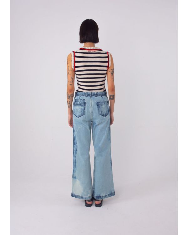 GILET PULL COL EN V POUSSIÈRE D'ÉTOILE