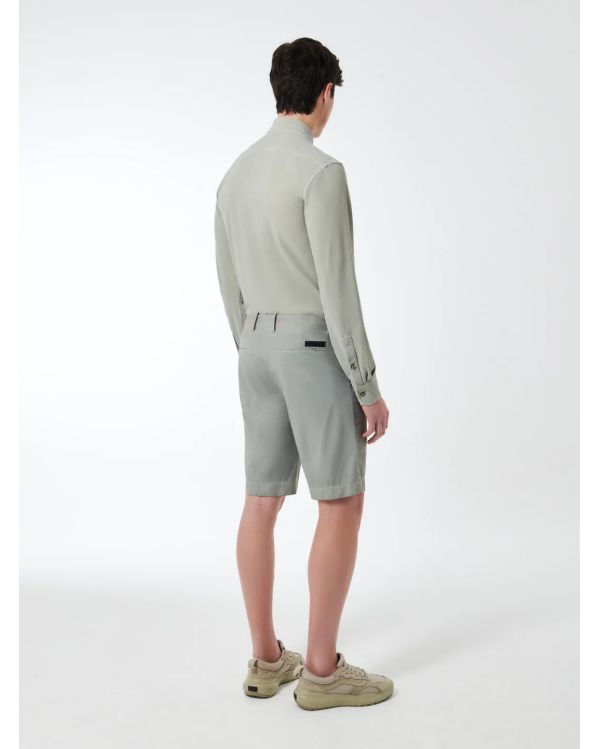 CHEMISE TECHNO WASH PIQUE VERT SAUGE