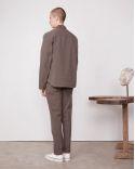 SURCHEMISE MALO JAP COTTON SEERSUCKER HOMME TAUPE
