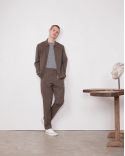 JACKET MALO JAP COTTON SEERSUCKER MEN TAUPE