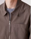 JACKET MALO JAP COTTON SEERSUCKER MEN TAUPE