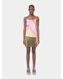 TOP DEBARDEUR TIE AND DYE ORANGE
