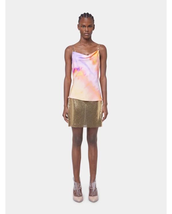 HAUT DEBARDEUR TIE AND DYE ORANGE