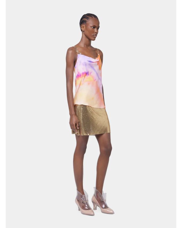 TOP DEBARDEUR TIE AND DYE ORANGE