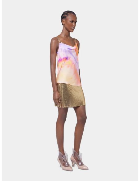 HAUT DEBARDEUR TIE AND DYE ORANGE