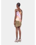 HAUT DEBARDEUR TIE AND DYE ORANGE
