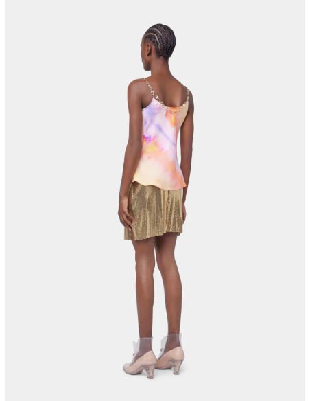 TOP DEBARDEUR TIE AND DYE ORANGE