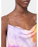 TOP DEBARDEUR TIE AND DYE ORANGE