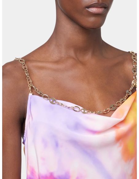TOP DEBARDEUR TIE AND DYE ORANGE