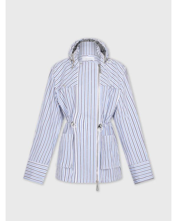 PARKA STRIPES WHITE AND BLUE