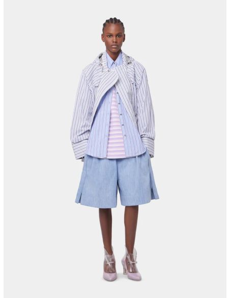 PARKA STRIPES WHITE AND BLUE