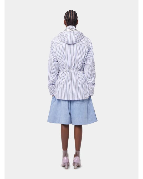 PARKA STRIPES WHITE AND BLUE