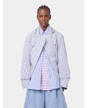 PARKA STRIPES BLANC ET BLEU