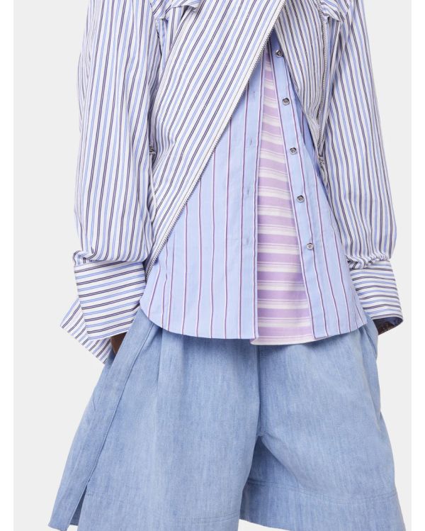 PARKA STRIPES WHITE AND BLUE