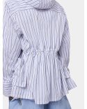 PARKA STRIPES WHITE AND BLUE