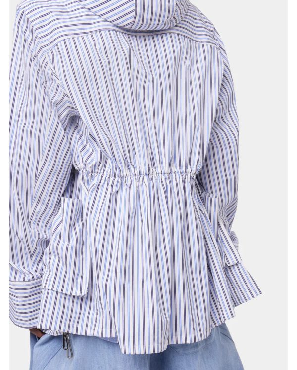 PARKA STRIPES WHITE AND BLUE