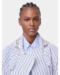 PARKA STRIPES WHITE AND BLUE